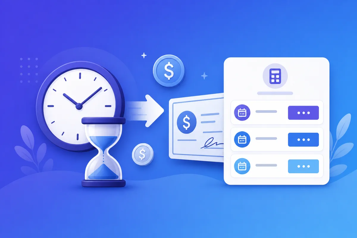 Hourly to salary calculator converting wage into annual and monthly pay